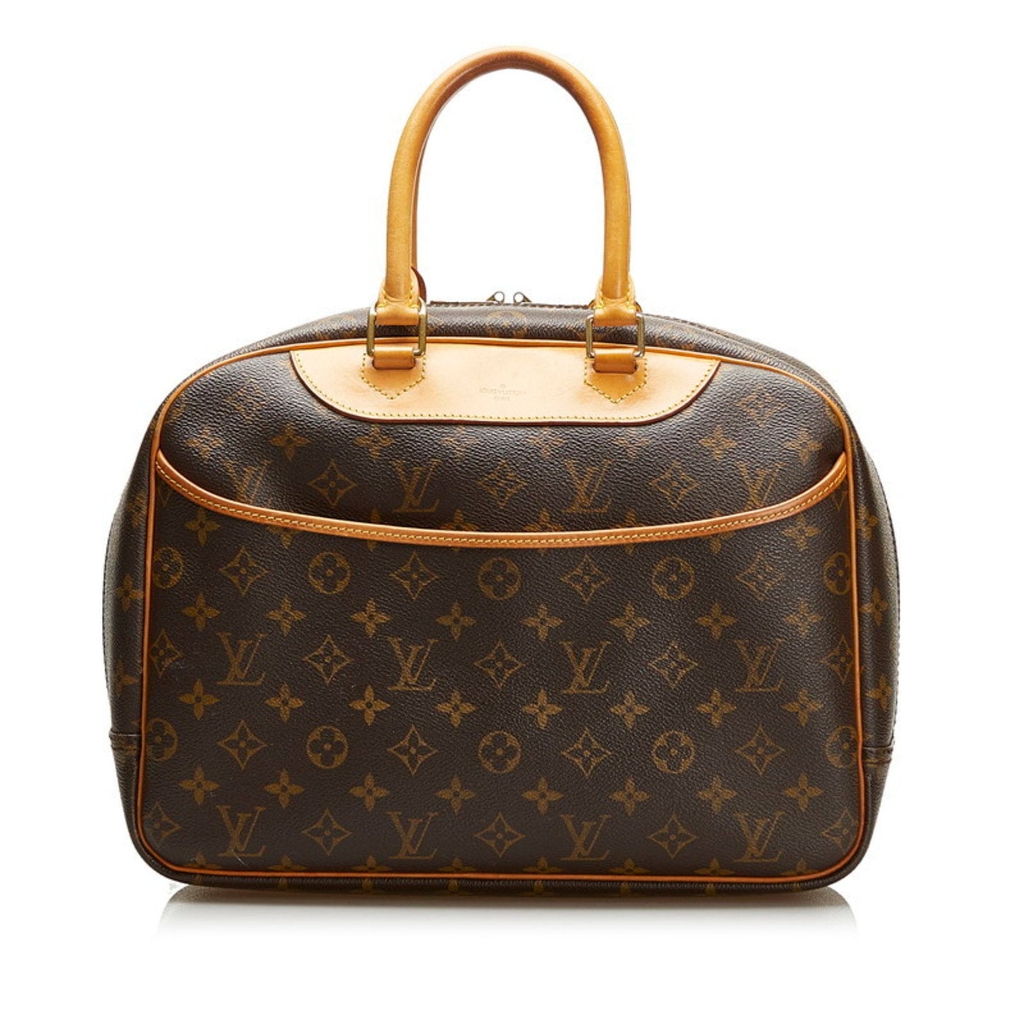 Louis Vuitton Brown Canvas Deauville handbag bag