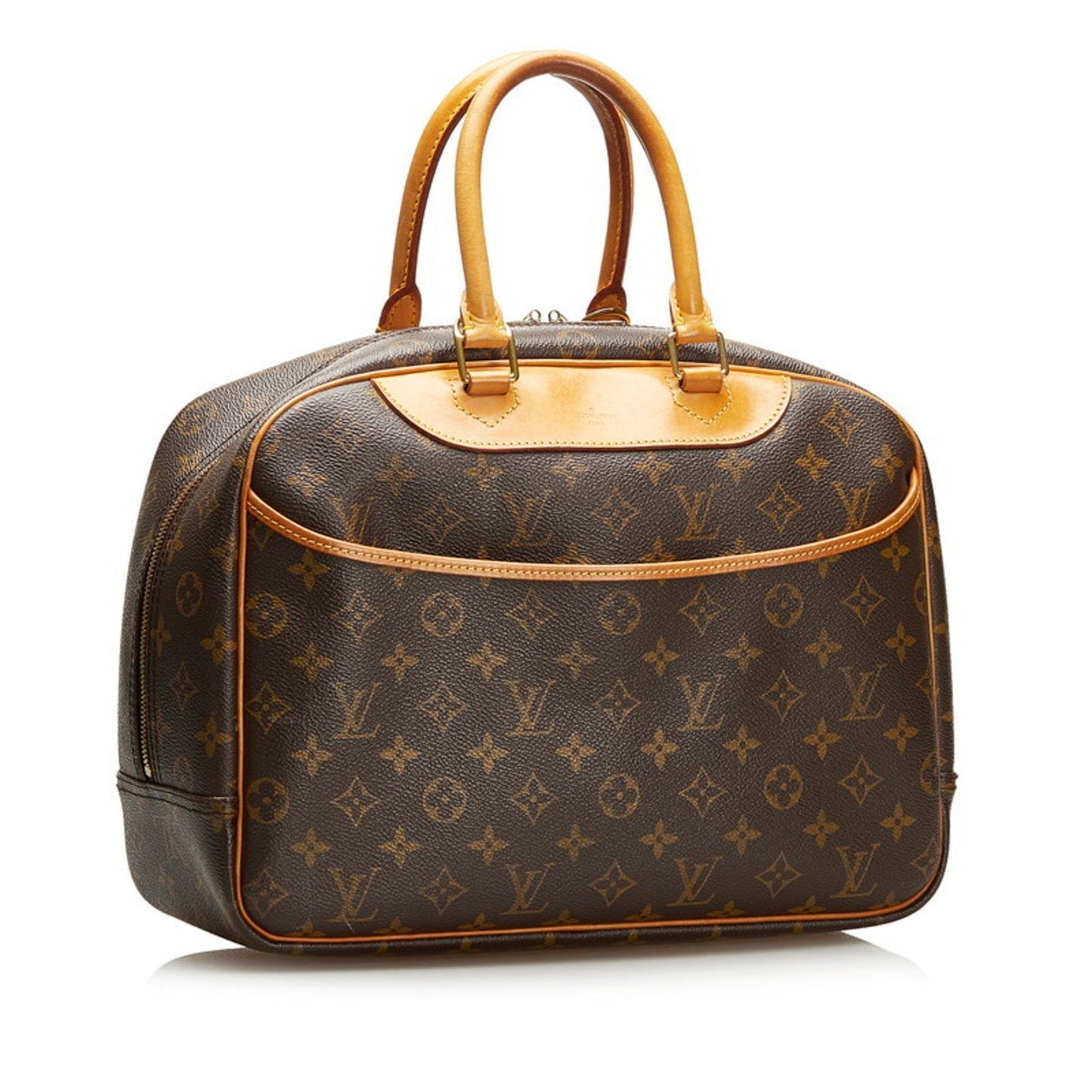 Louis Vuitton Brown Canvas Deauville handbag bag