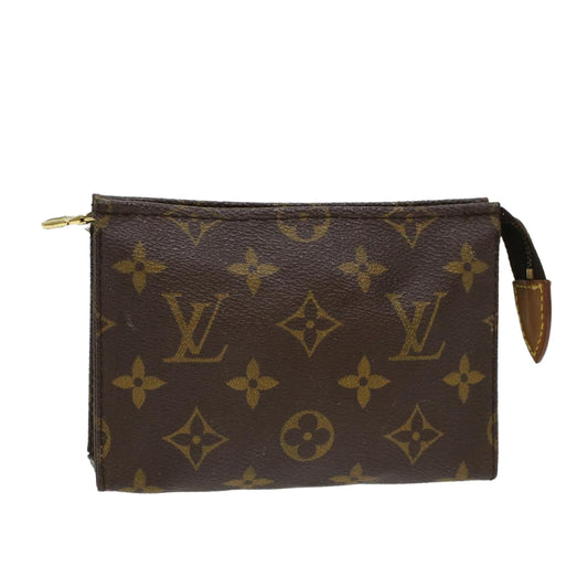 LOUIS VUITTON Monogram Poche Toilette 15 Pouch M47546 LV 48806