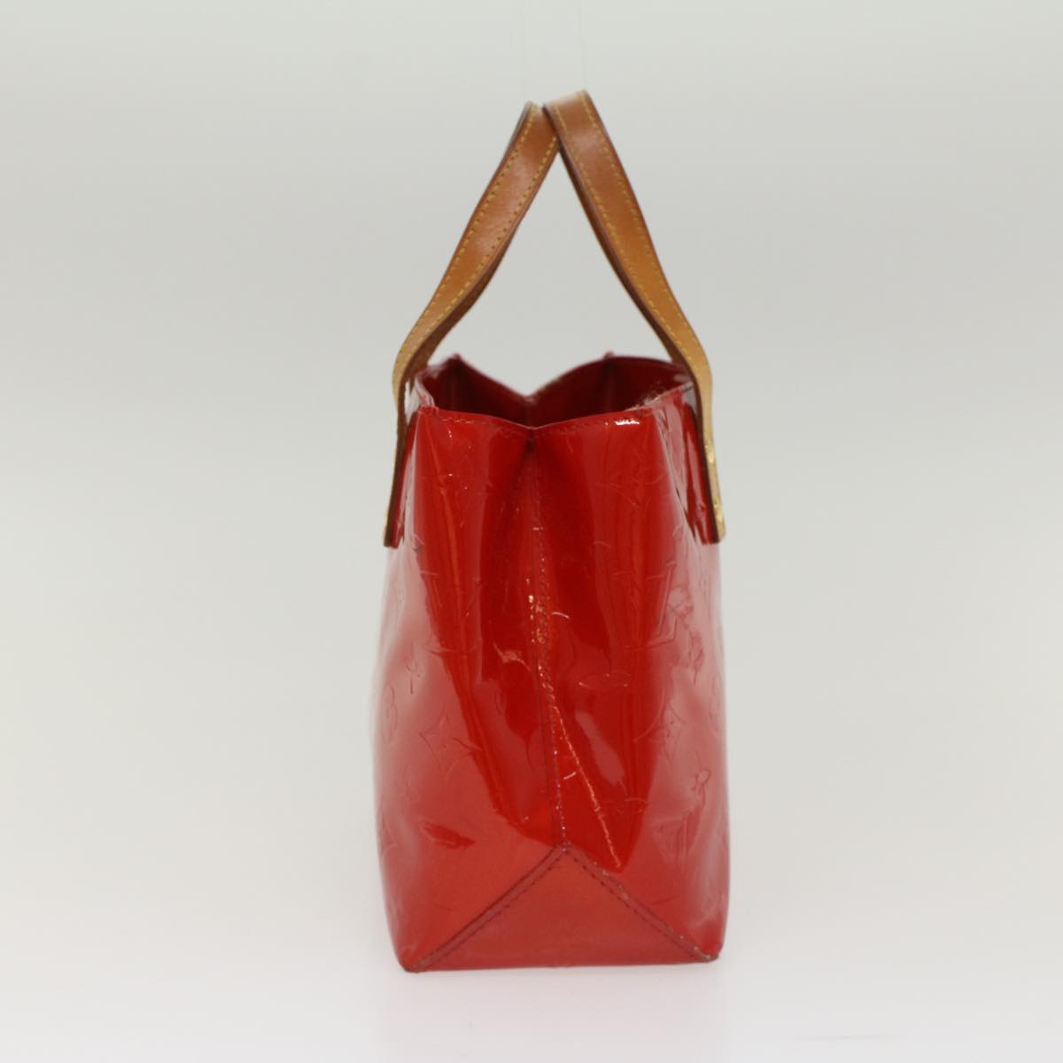 LOUIS VUITTON Monogram Vernis Reade PM Hand Bag Red M91336 LV 48833