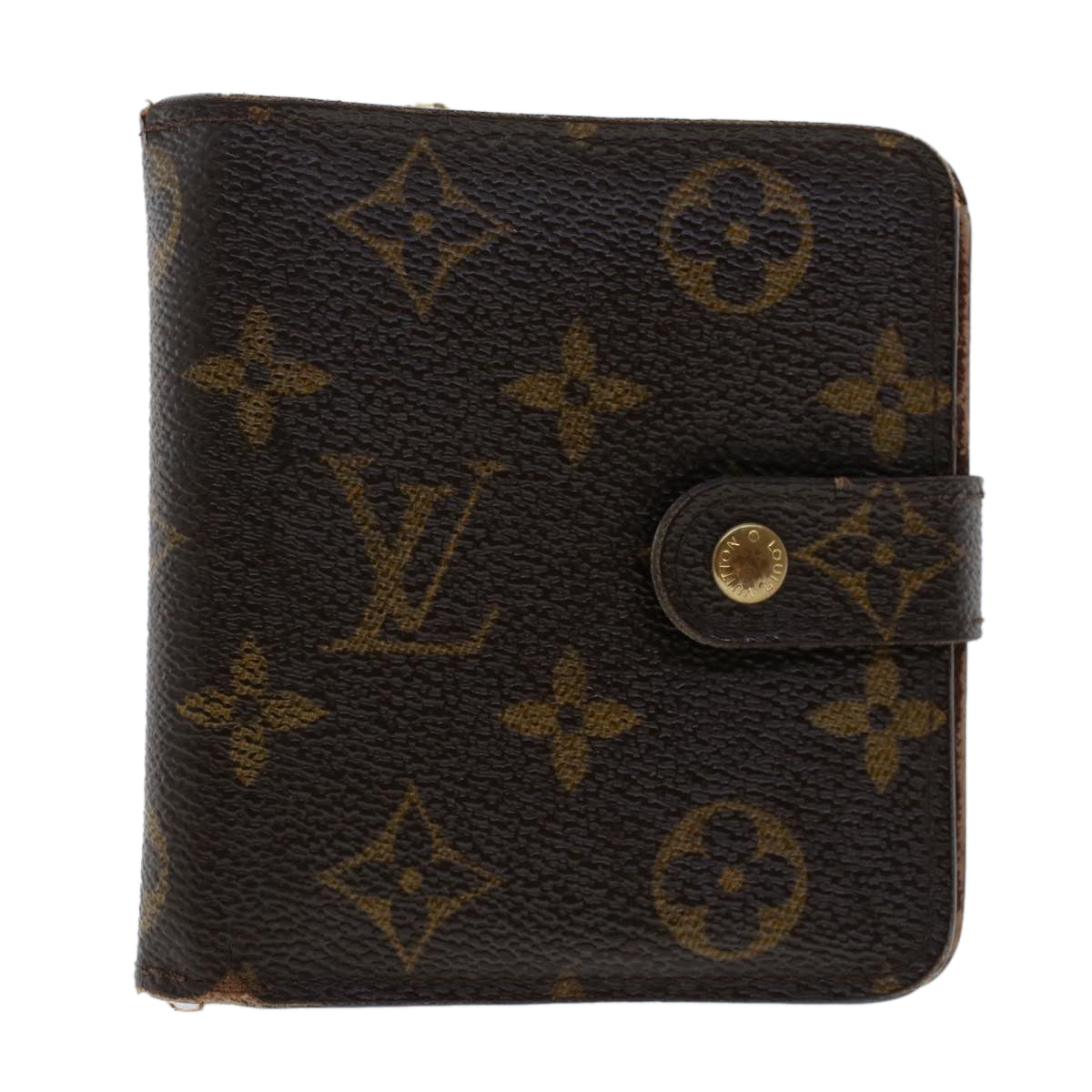 LOUIS VUITTON Monogram Compact Zip Wallet M61667 LV  48893