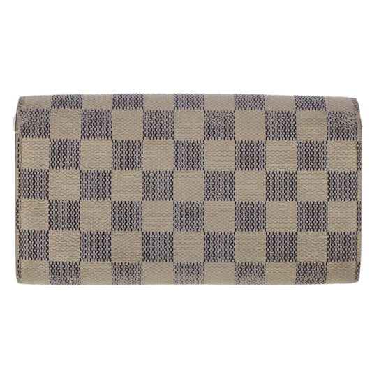 LOUIS VUITTON Damier Azur Portefeuille Sarah Long Wallet N63208 LV  48895