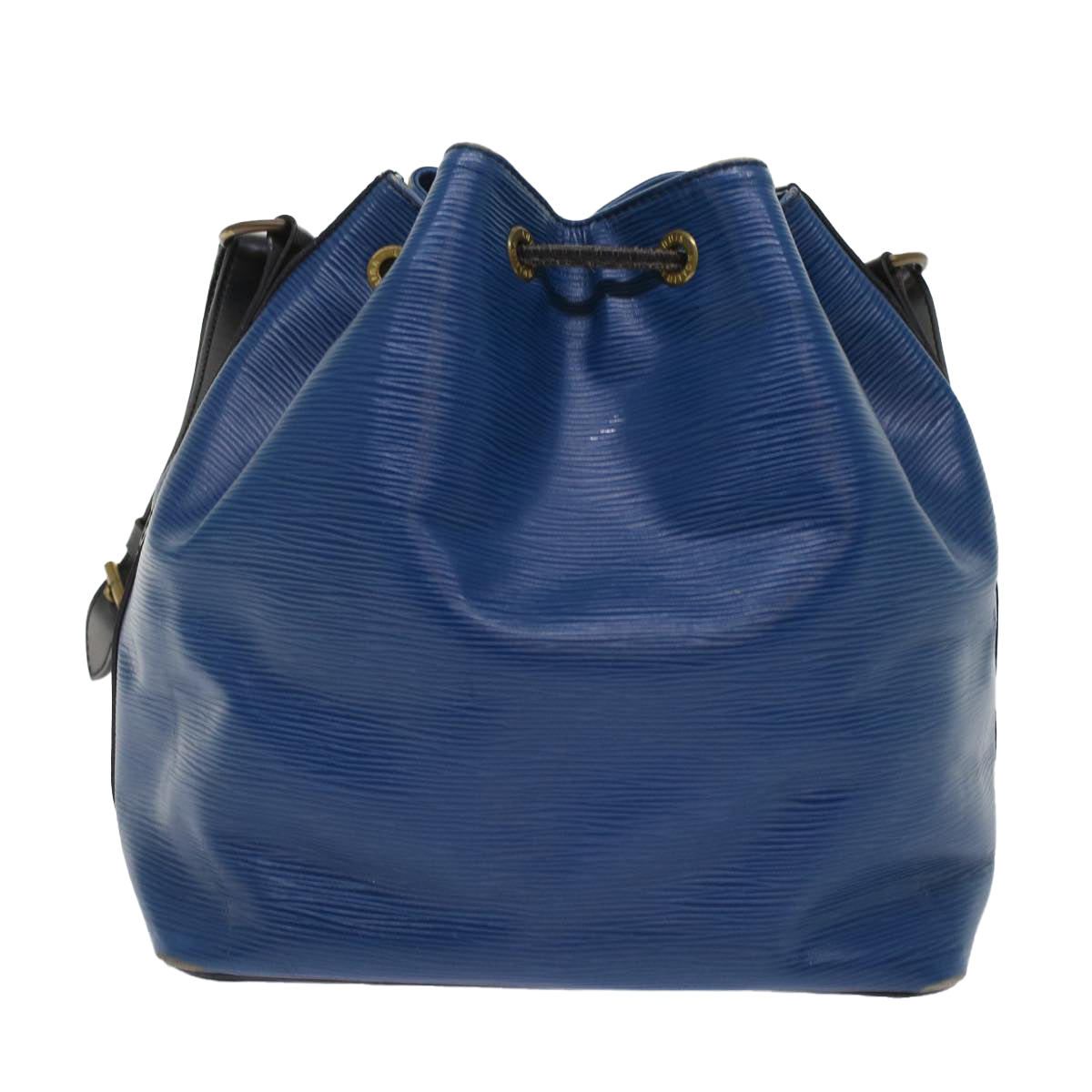 LOUIS VUITTON Epi Petit Noe Shoulder Bag Bicolor Black Blue M44152  48974