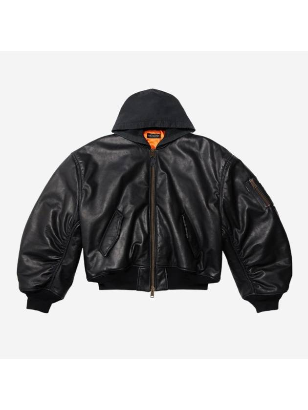 Luxury Balenciaga Trending 2026 Hoodie Bomber Black