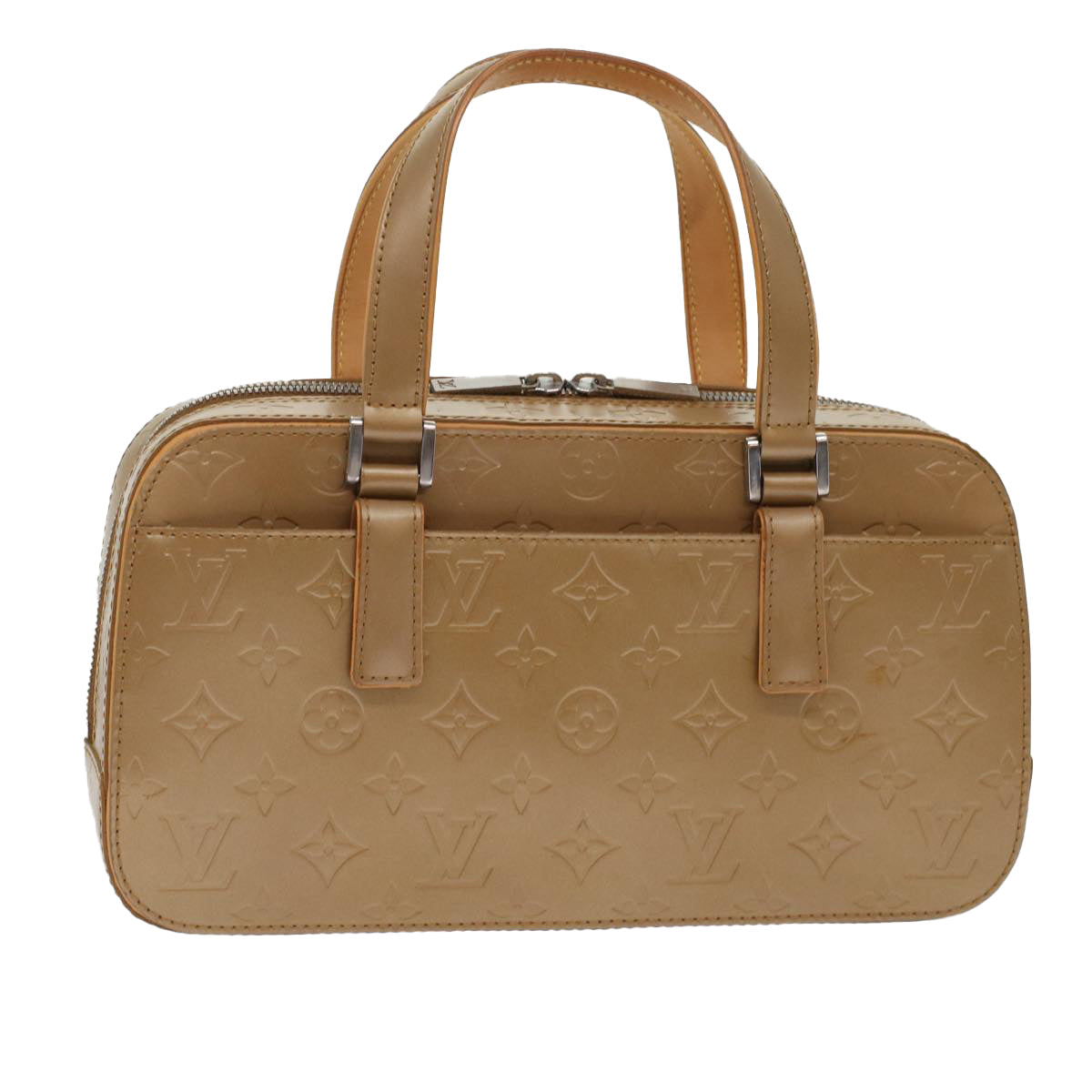 LOUIS VUITTON Monogram Mat Shelton Hand Bag Noisette M55177 LV 49001