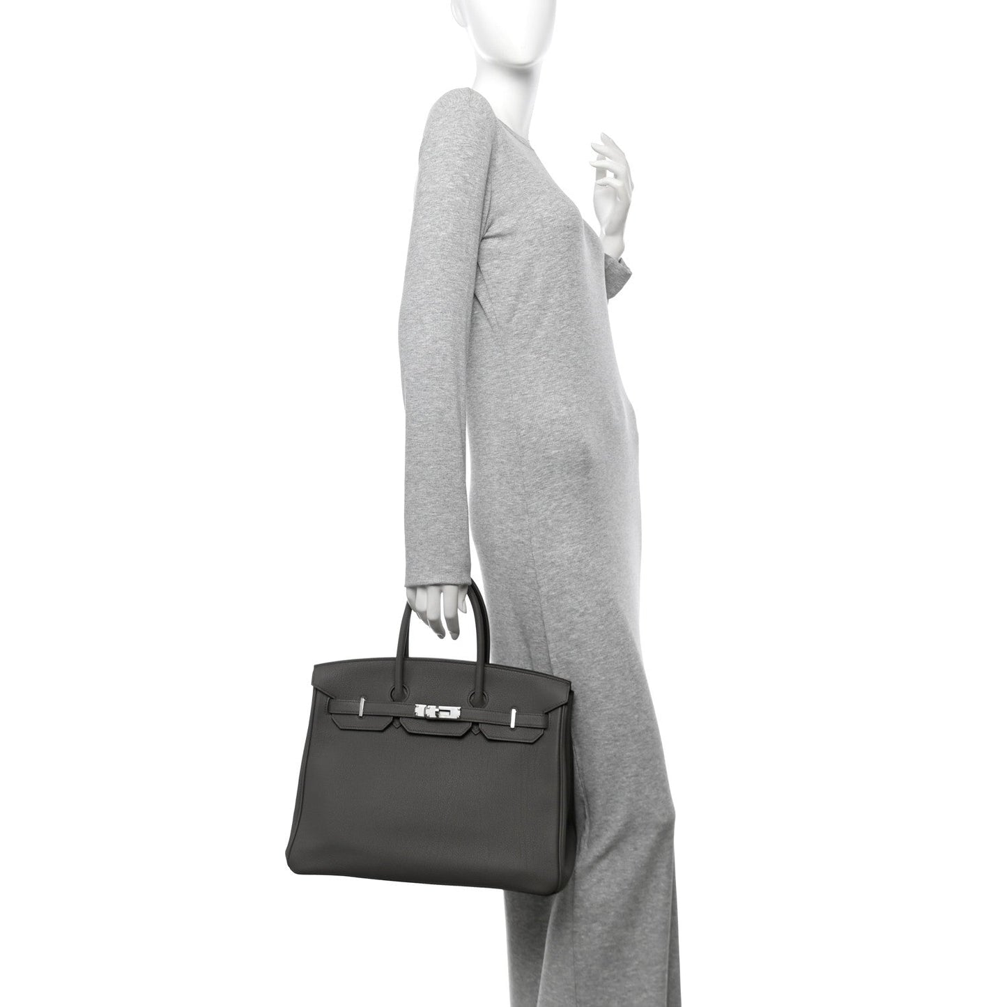Hermes Togo Birkin 35 Etain