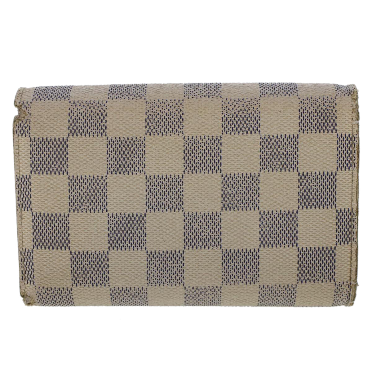 LOUIS VUITTON Damier Azur Portefeuille Alexandra Wallet N63068 LV  49324