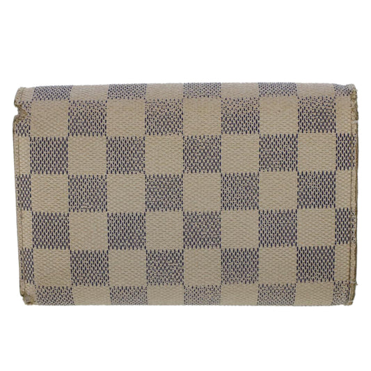 LOUIS VUITTON Damier Azur Portefeuille Alexandra Wallet N63068 LV  49324