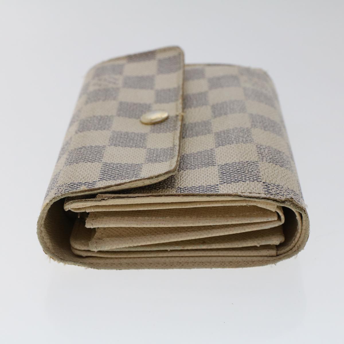LOUIS VUITTON Damier Azur Portefeuille Alexandra Wallet N63068 LV  49324