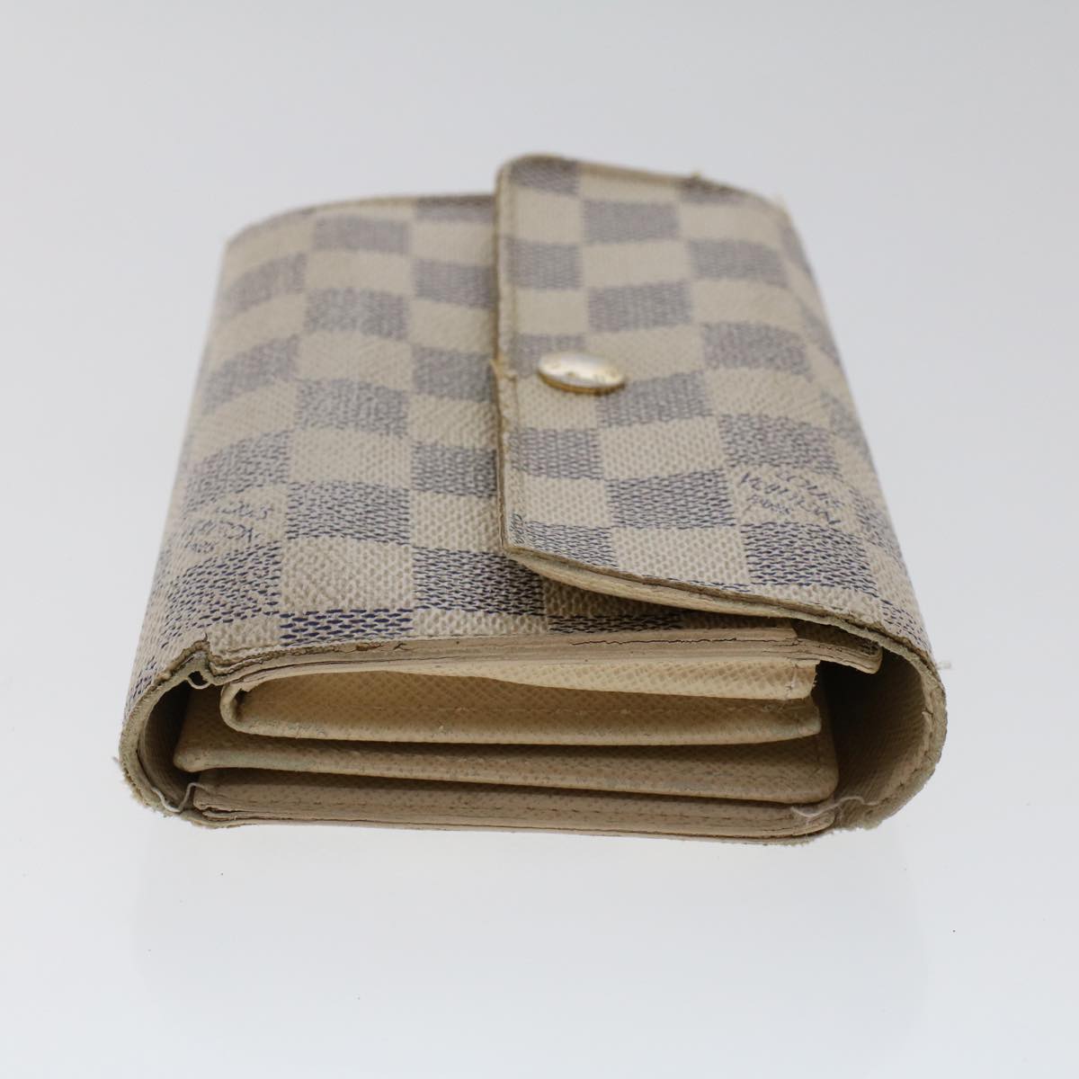 LOUIS VUITTON Damier Azur Portefeuille Alexandra Wallet N63068 LV  49324
