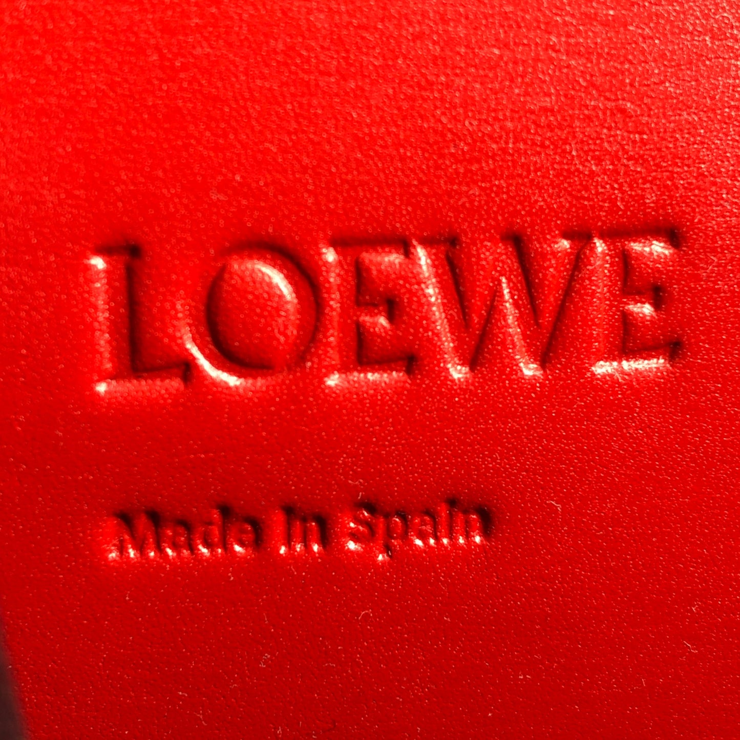 Loewe Barcelona Red Smooth Calfskin Crossbody Bag