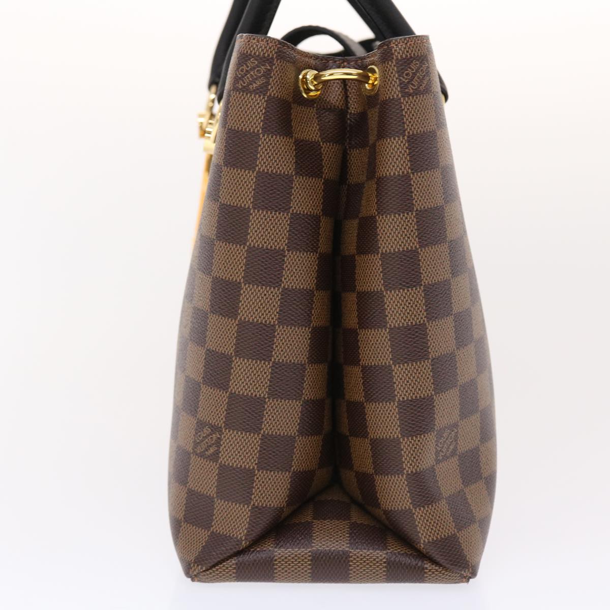 LOUIS VUITTON Damier Ebene Riverside Hand Bag 2way N40050 LV Auth 49497A