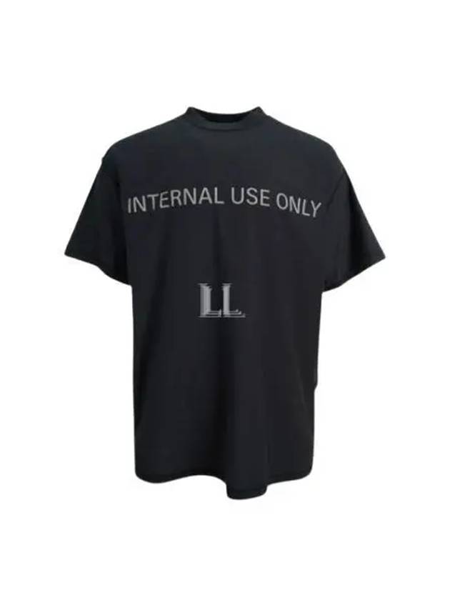 Luxury Balenciaga Trending 2026 Inside Out Oversized Distressed Short Sleeve T-Shirt Black