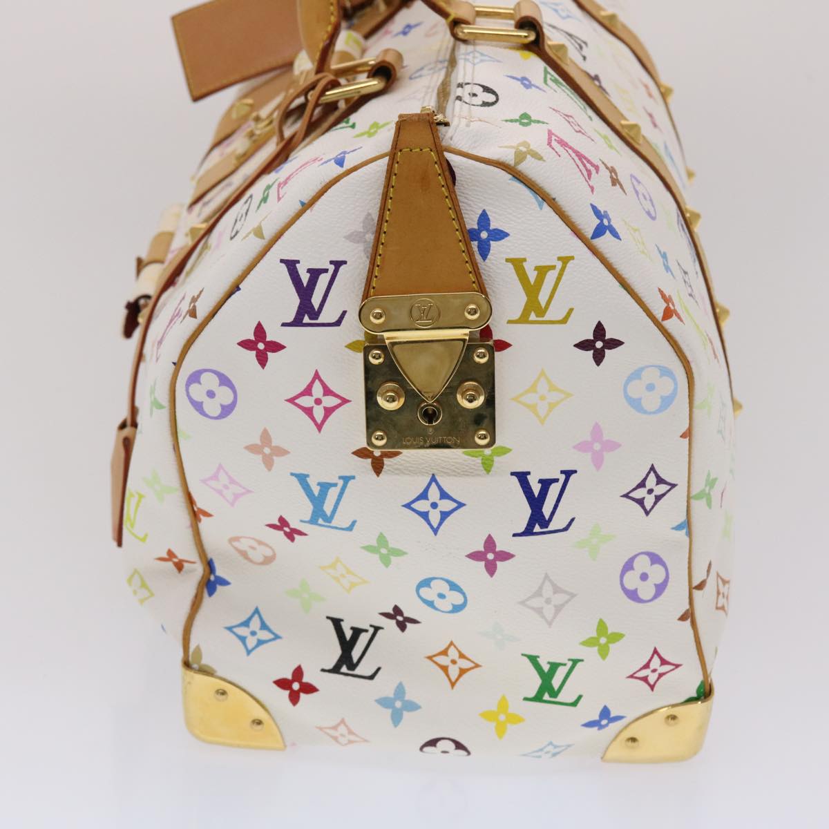 LOUIS VUITTON Monogram Multicolor Keepall 45 Boston Bag M92641 LV Auth 49917A