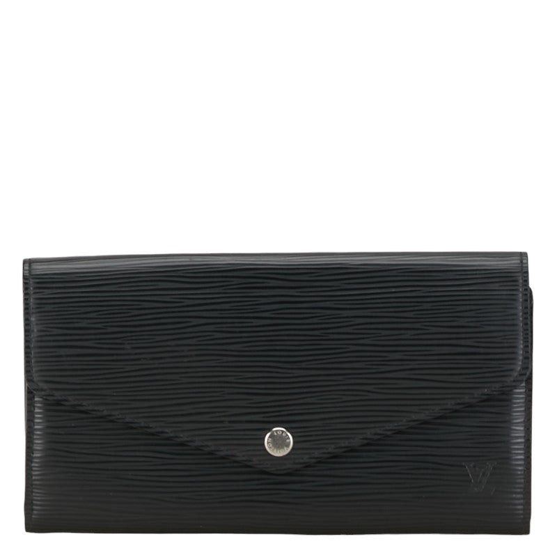 Louis Vuitton Epi Portefolio Sarah Long Wallet M60582 Black Leather  Louis Vuitton