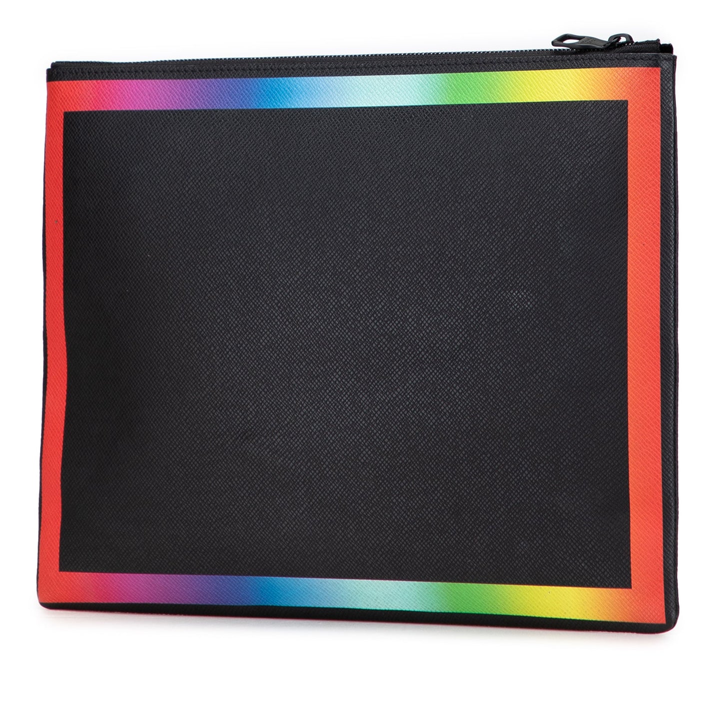 Black Louis Vuitton Taiga Rainbow Pochette A4 Clutch Bag