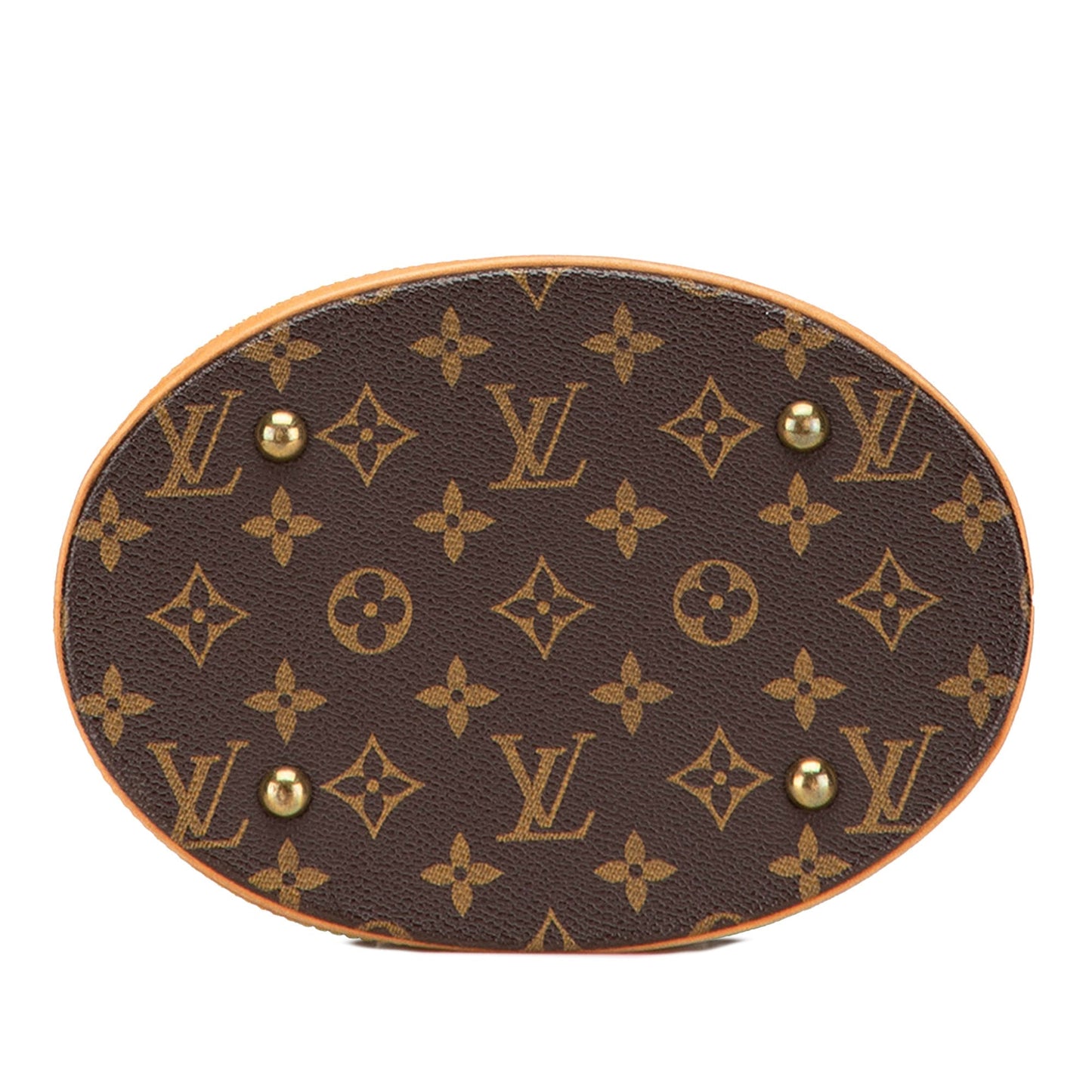 Brown Louis Vuitton Monogram Petit Bucket
