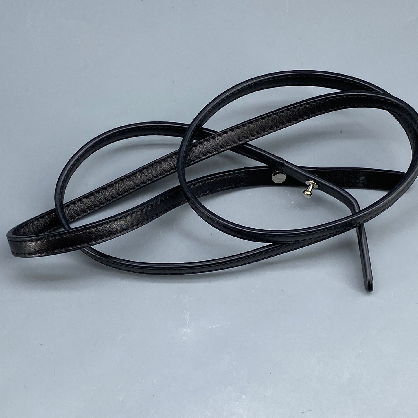 The Row Double Circle Bag Soft Black Leather Shoulder Bag