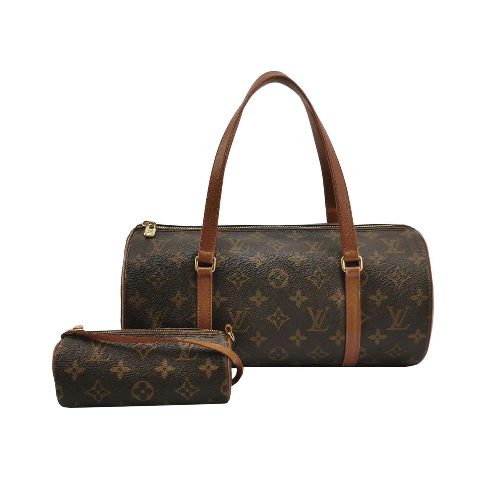 Louis Vuitton Monogram Papillon 31 Large and Mini Handbag Canvas