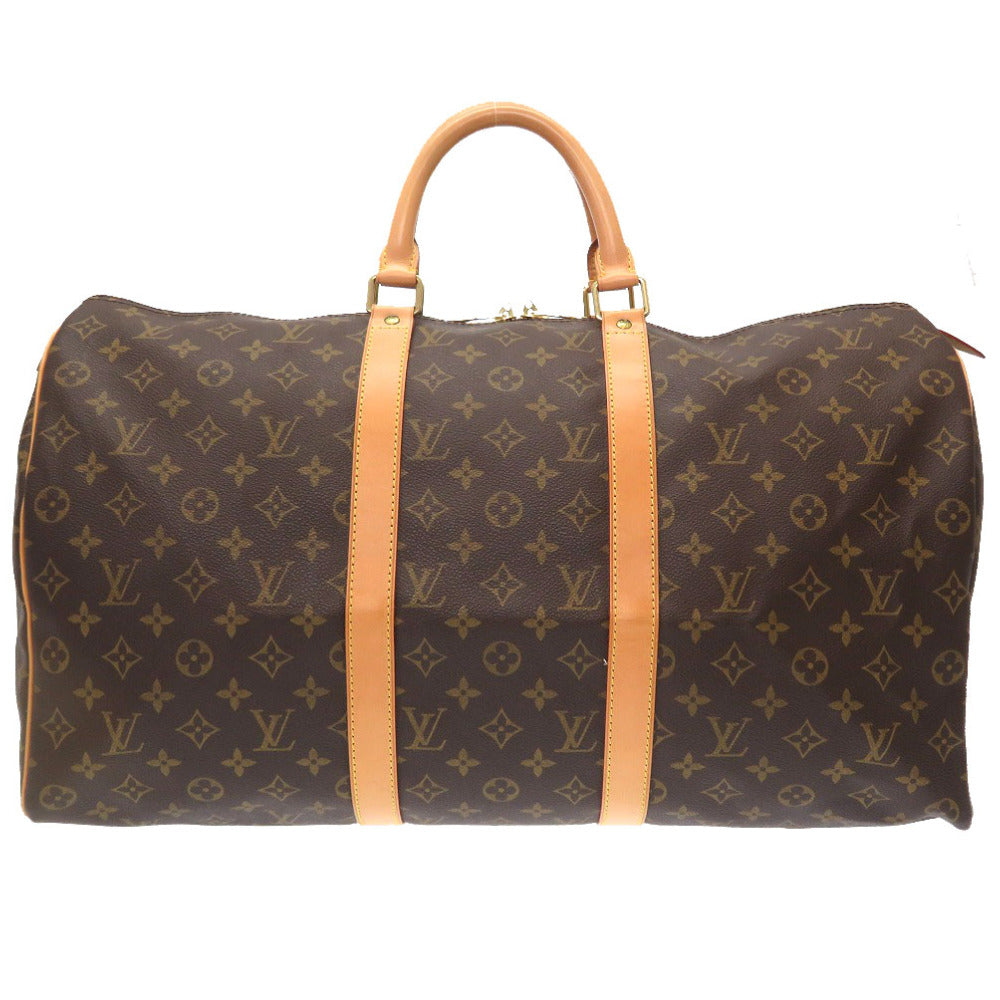 LOUIS VUITTON Boston Duffel bag M41426 Monogram canvas Brown Monogram Keepall 50 mens