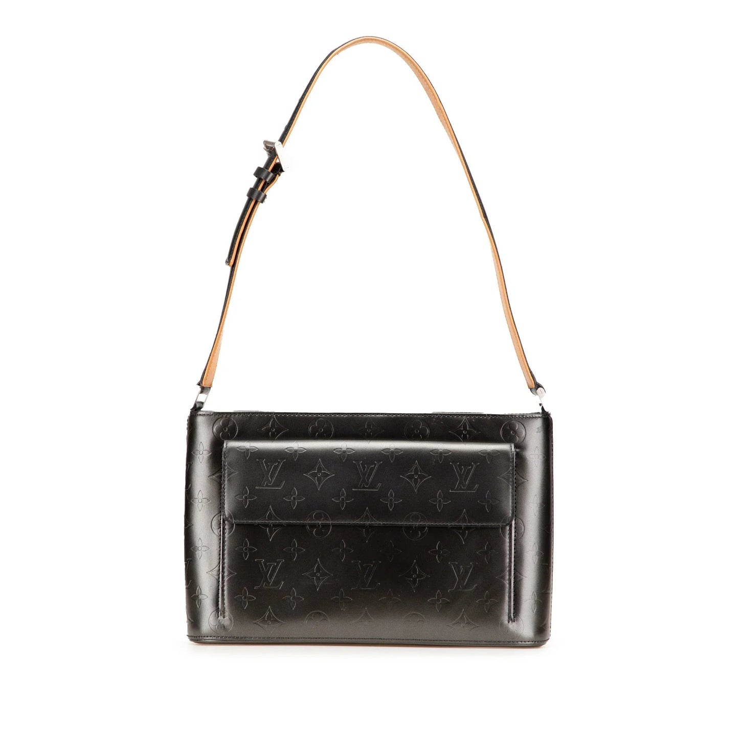 Gray Louis Vuitton Monogram Mat Alston Shoulder Bag