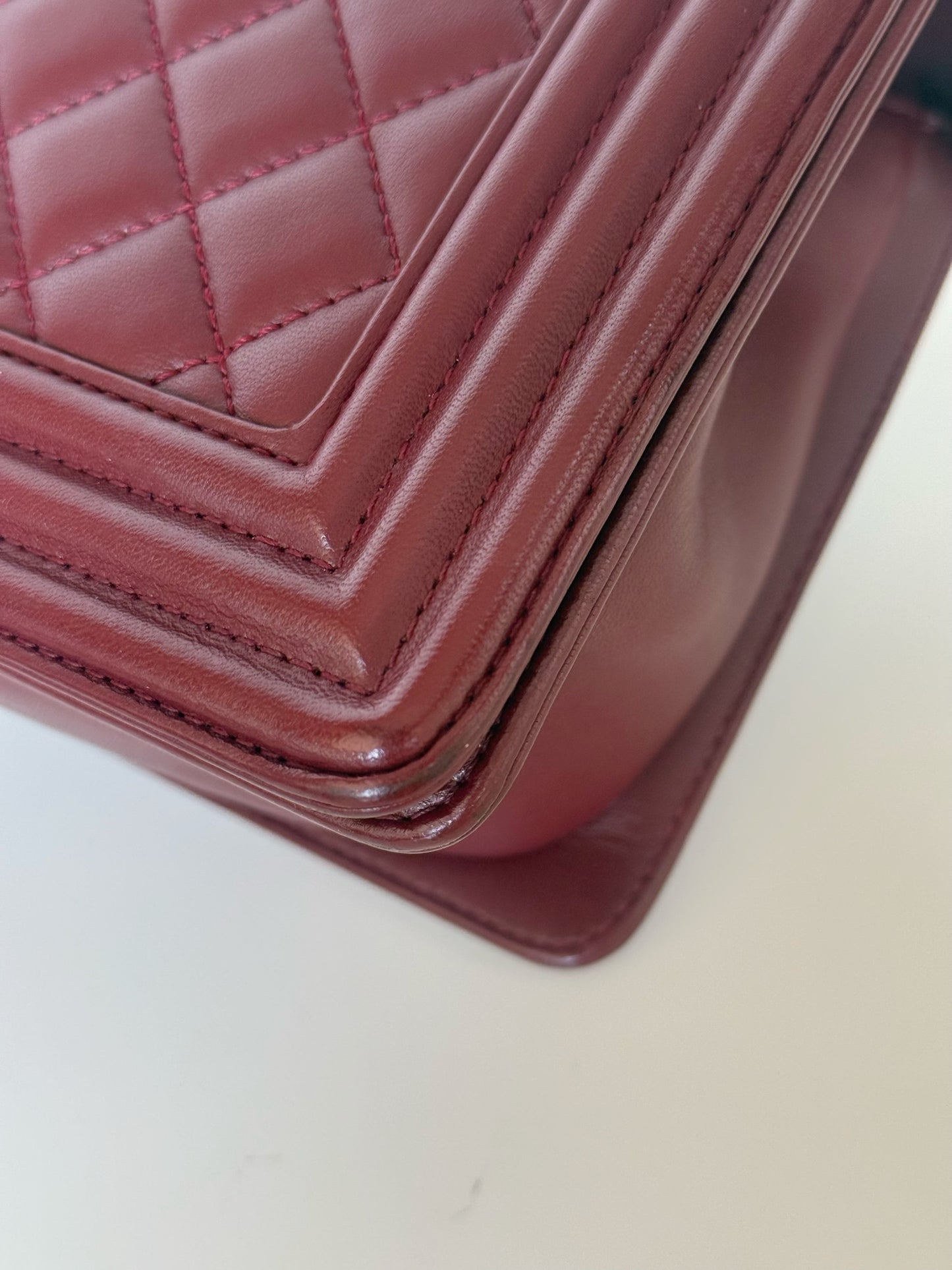Chanel Lambskin Quilted Medium Boy Flap