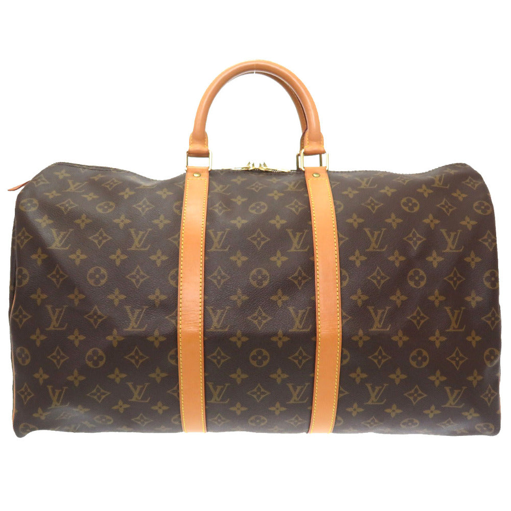 LOUIS VUITTON Boston Duffel bag M41426 Monogram canvas Brown Monogram Keepall 50 mens