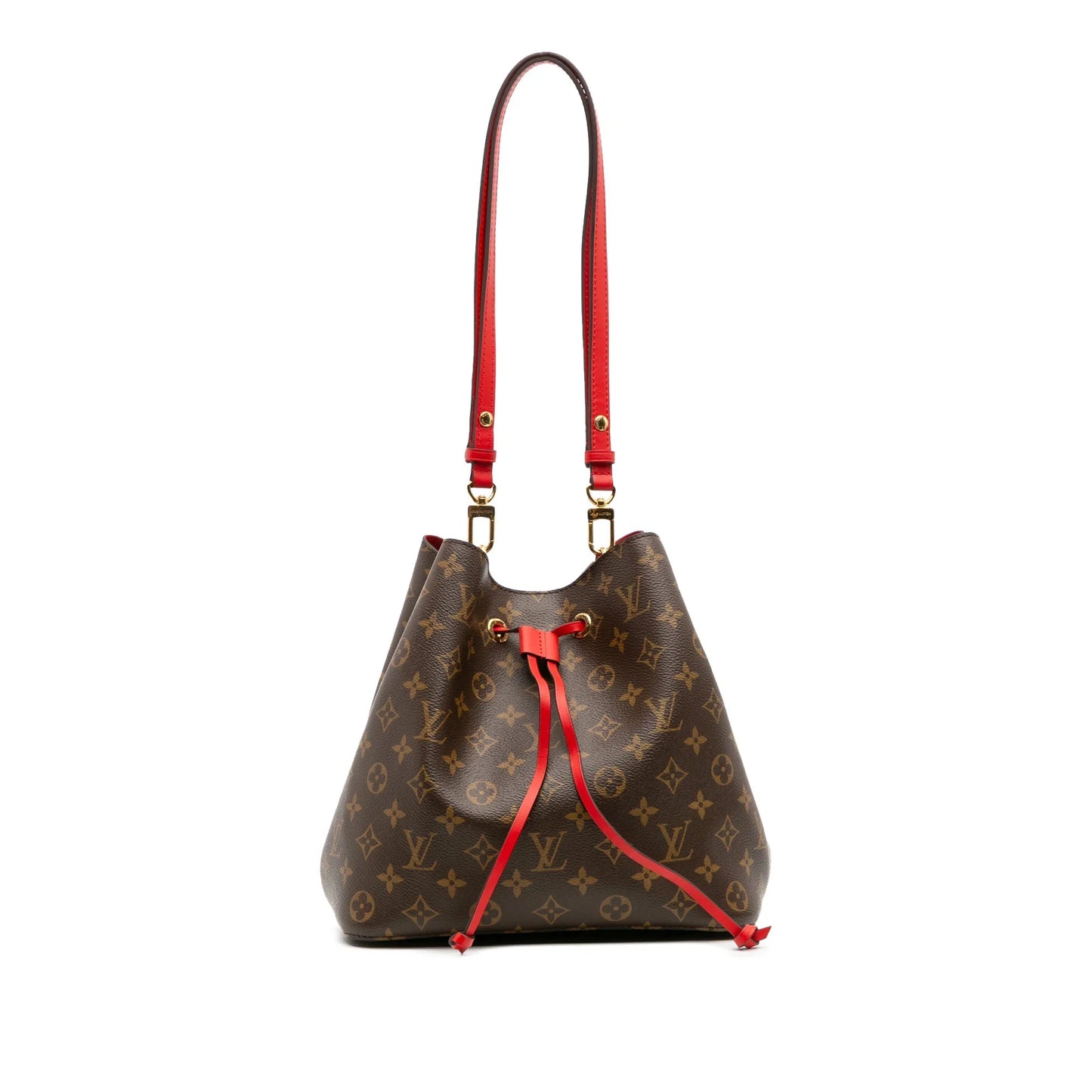 Brown Louis Vuitton Monogram Neonoe MM Bucket Bag