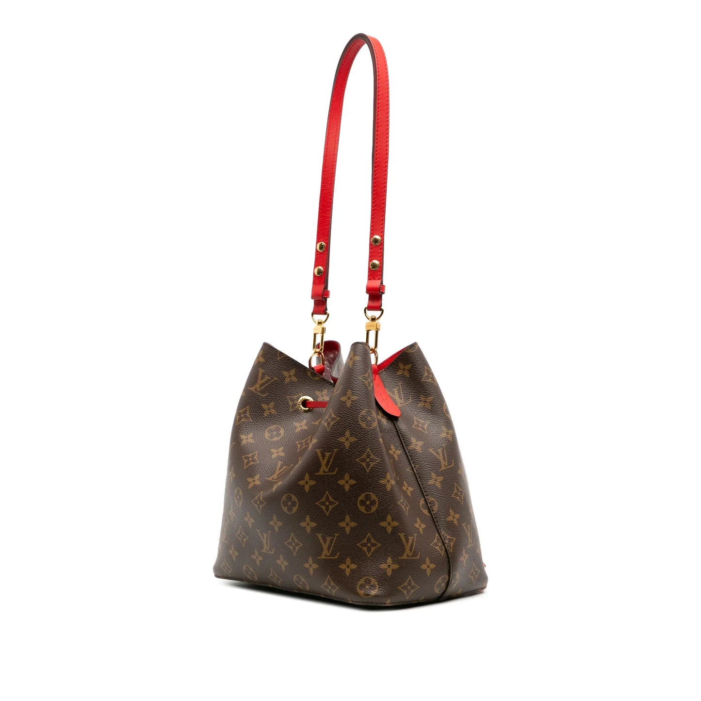 Brown Louis Vuitton Monogram Neonoe MM Bucket Bag