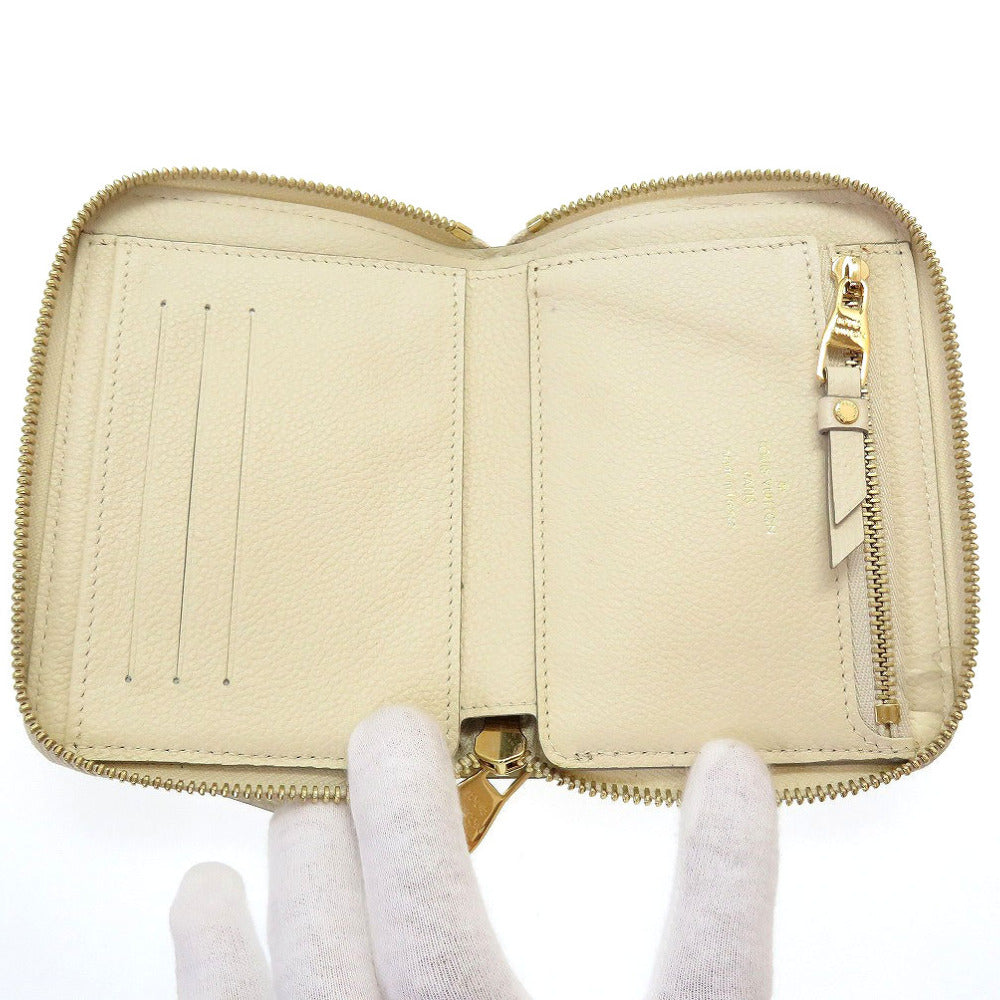 LOUIS VUITTON Bifold Wallet M93432 Monogram Ann Platt Neige Zip Around Monogram Unplant Portefeuille Skret Compact Women(Unisex)