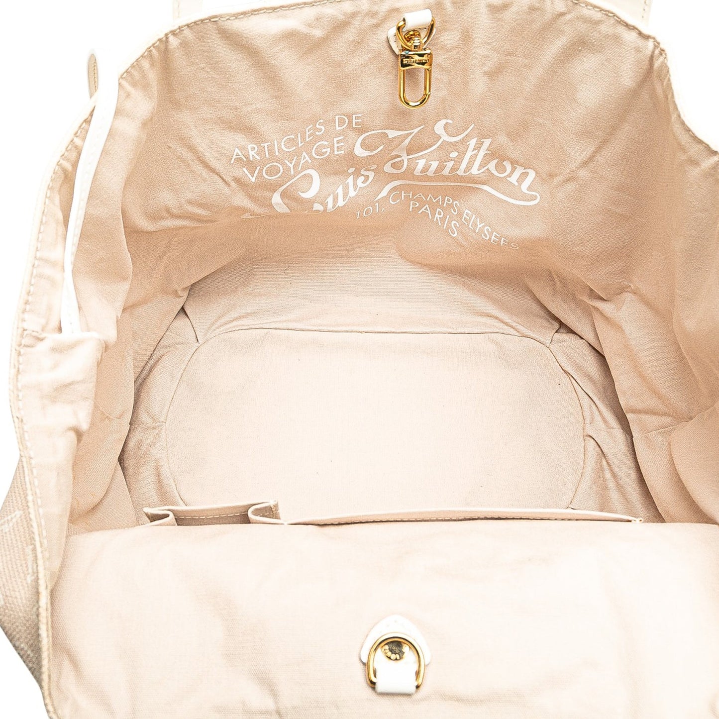 Beige Louis Vuitton Monogram Cabas Ipanema PM Tote Bag