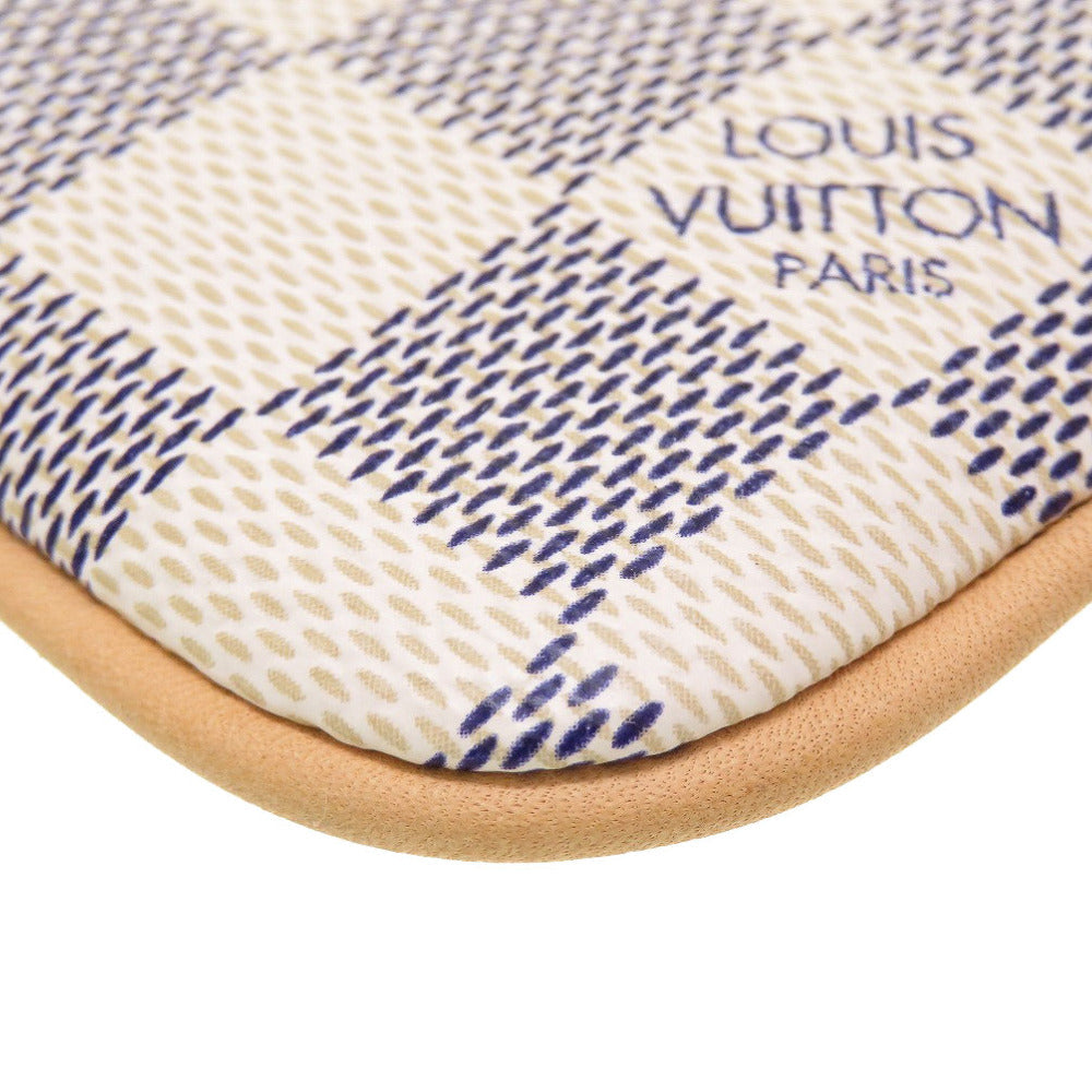 LOUIS VUITTON Pouch N60027 Damier Azur Canvas white Accessory pouch Damier Azur Pochette Mira MM Women