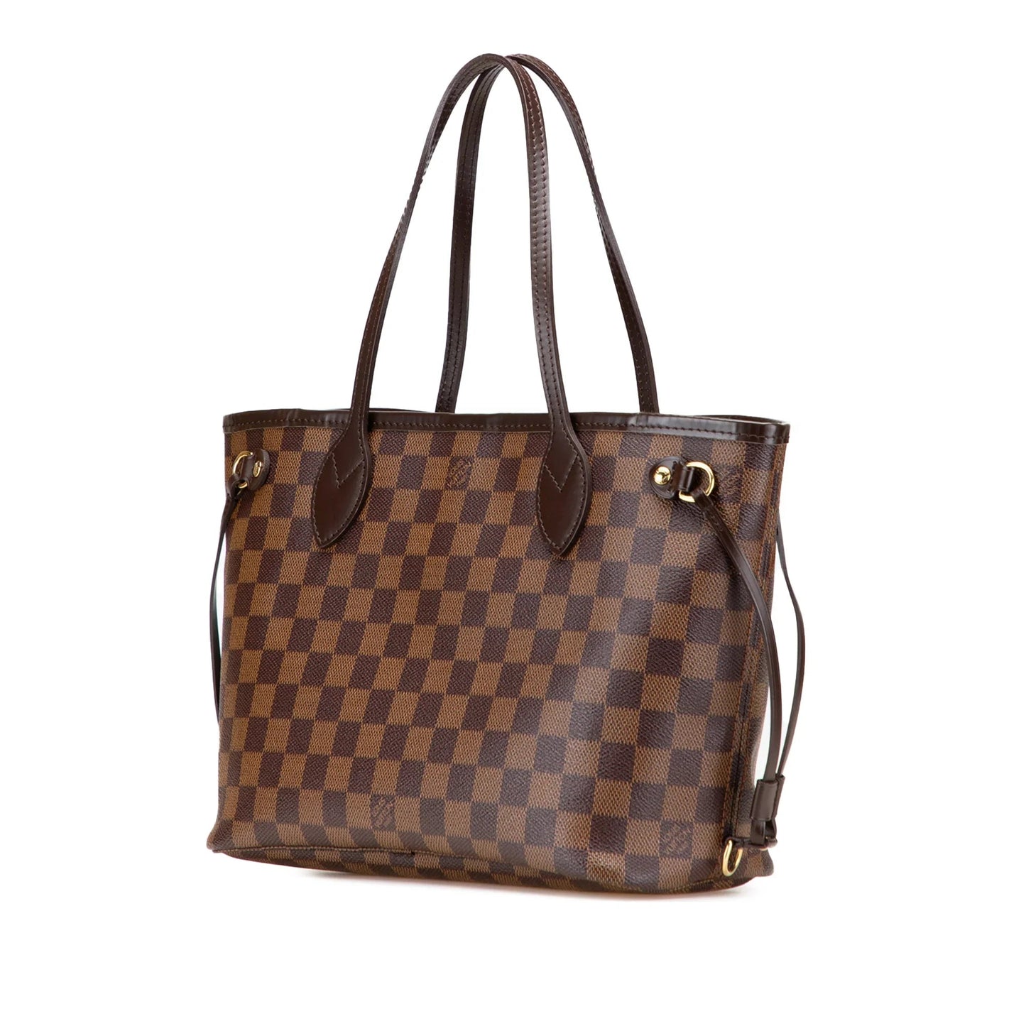 Brown Louis Vuitton Damier Ebene Neverfull PM Tote Bag