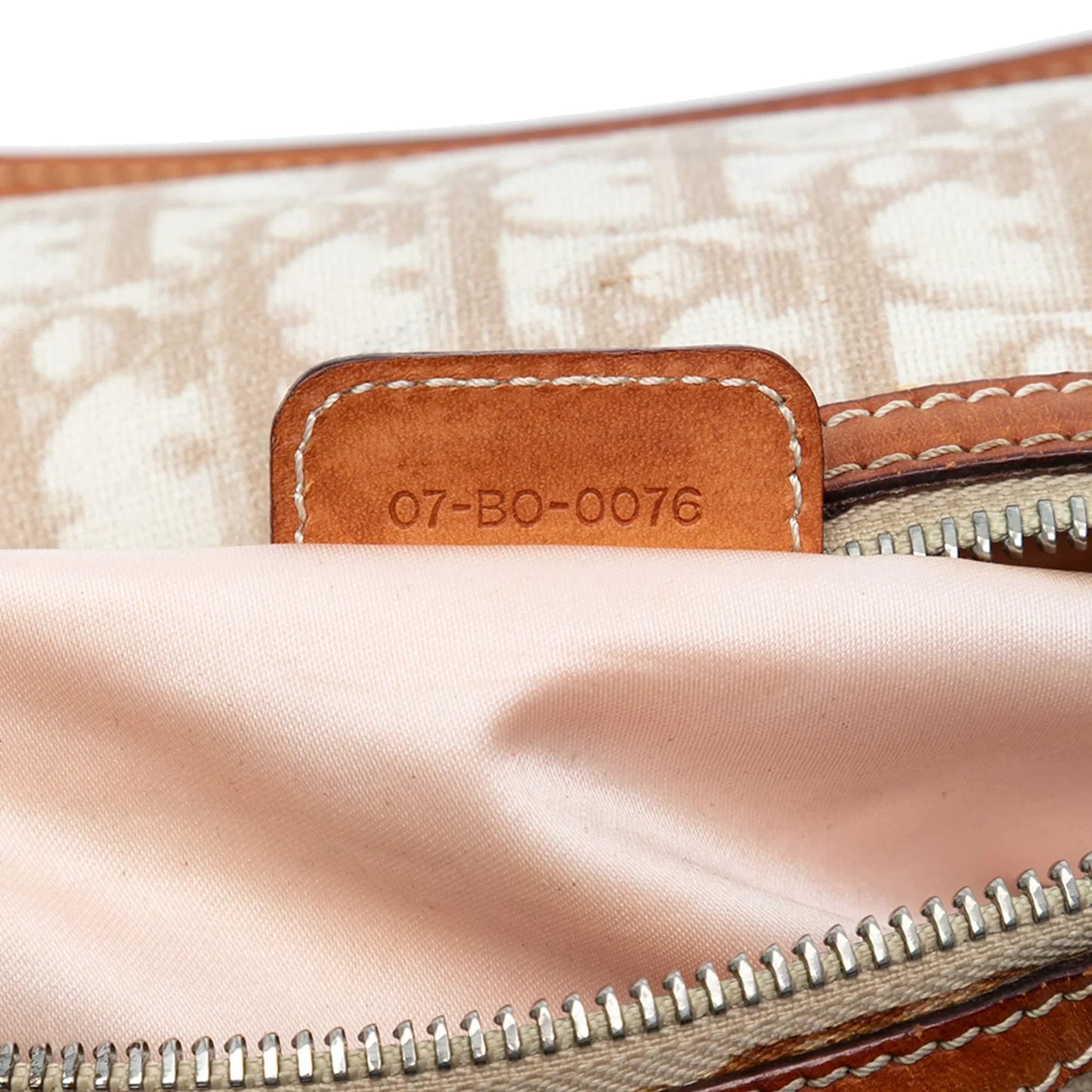 Brown Dior Diorissimo Trotter Coated Canvas Romantique Handbag