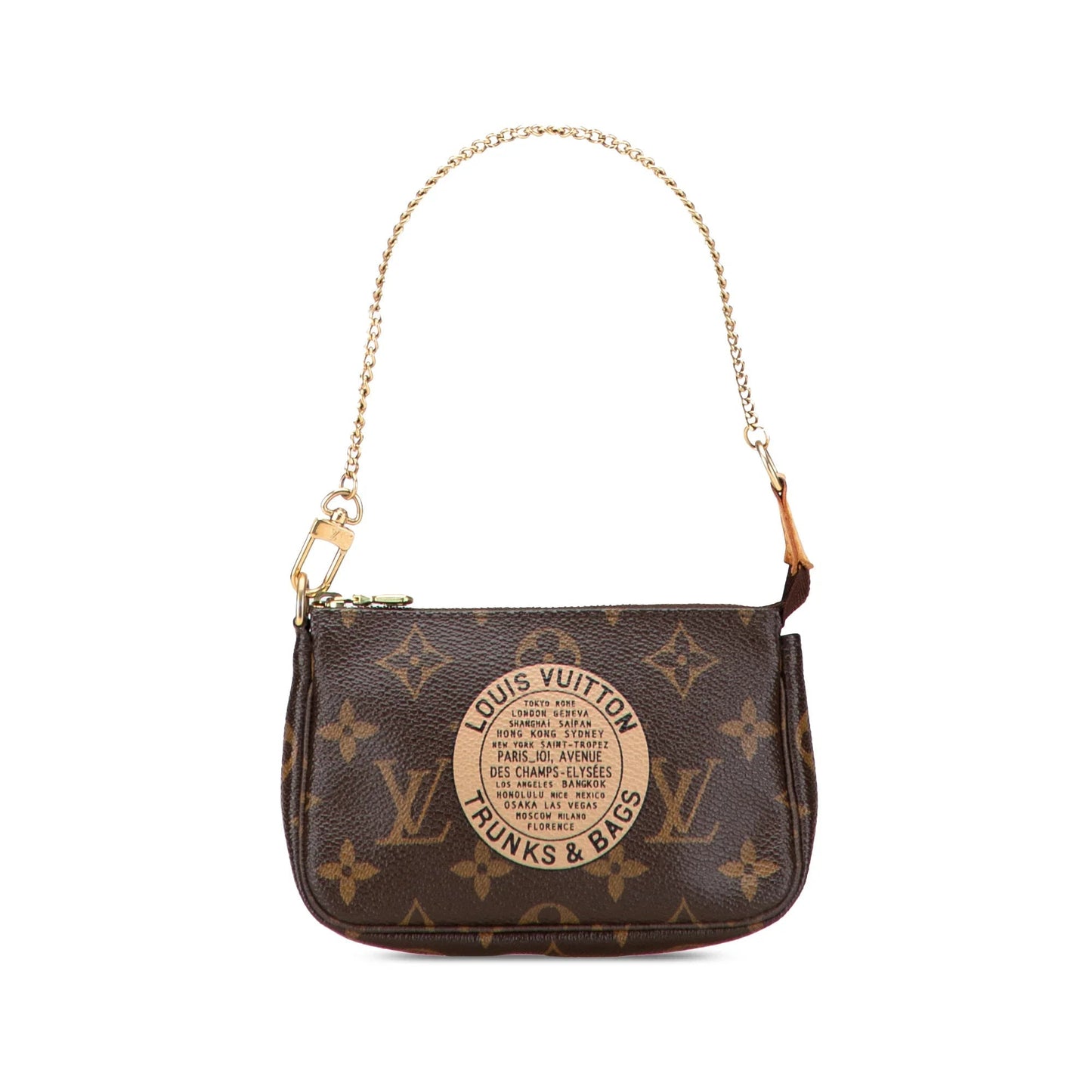 Brown Louis Vuitton Monogram Trunks and Bags Mini Pochette Accessoires