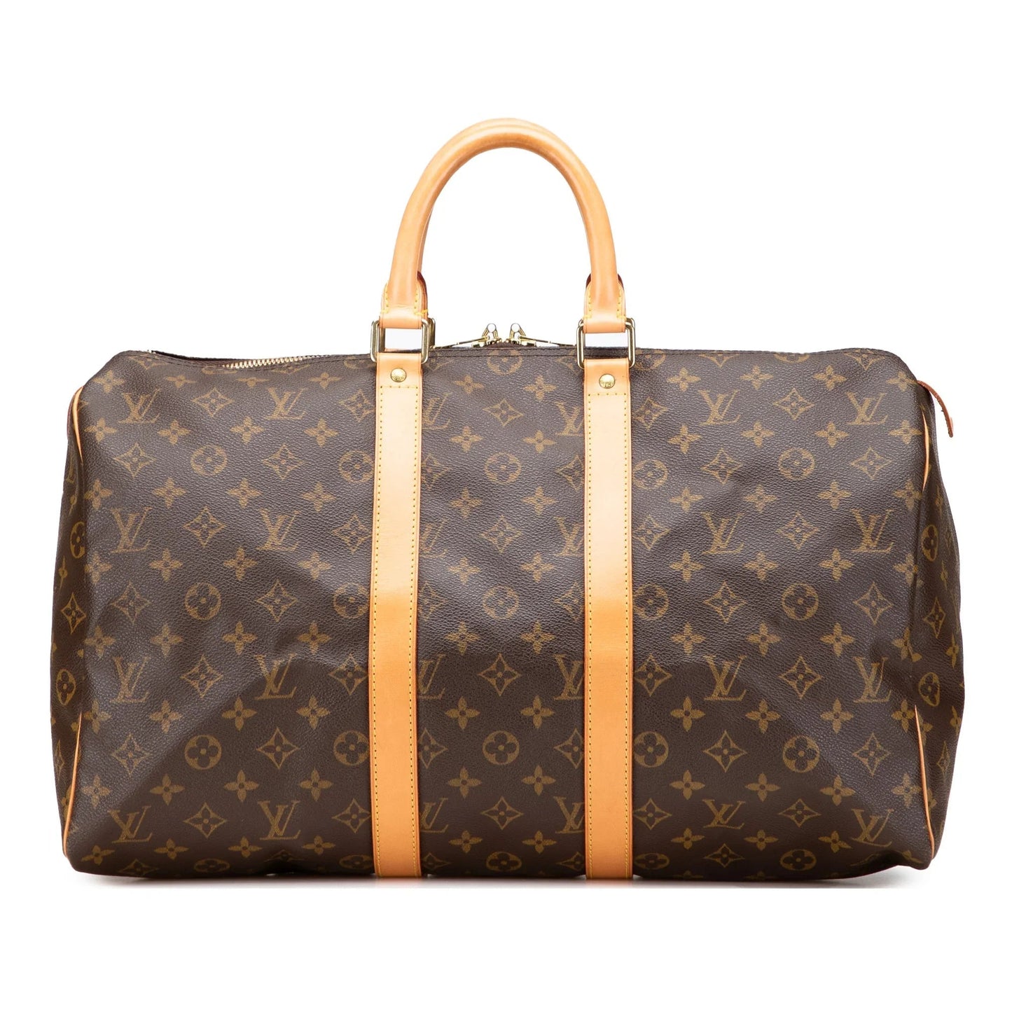 Brown Louis Vuitton Monogram Keepall 45 Travel Bag