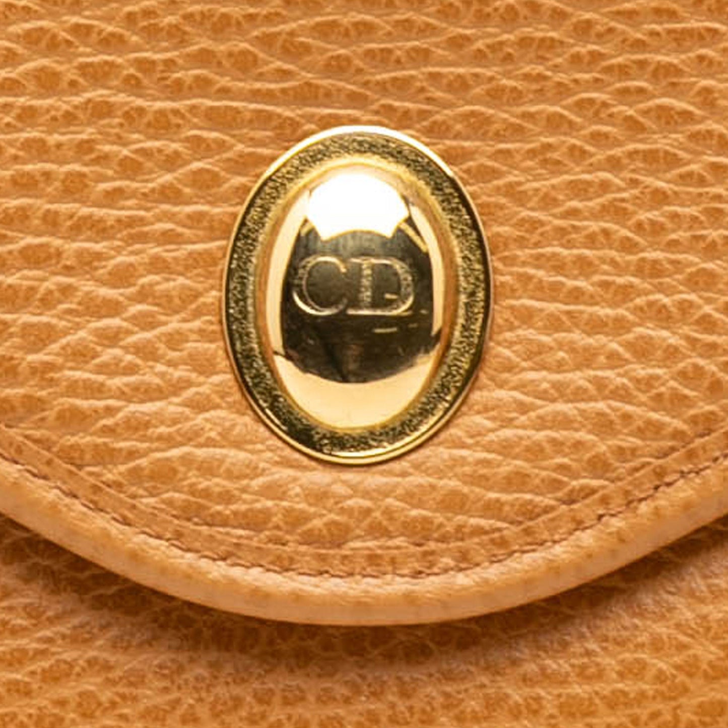 Brown Dior Pebbled Leather Crossbody
