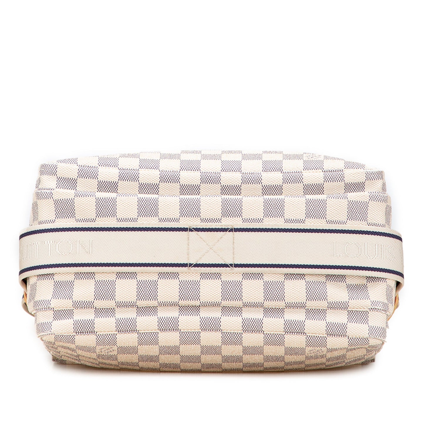 White Louis Vuitton Damier Azur Naviglio Crossbody Bag