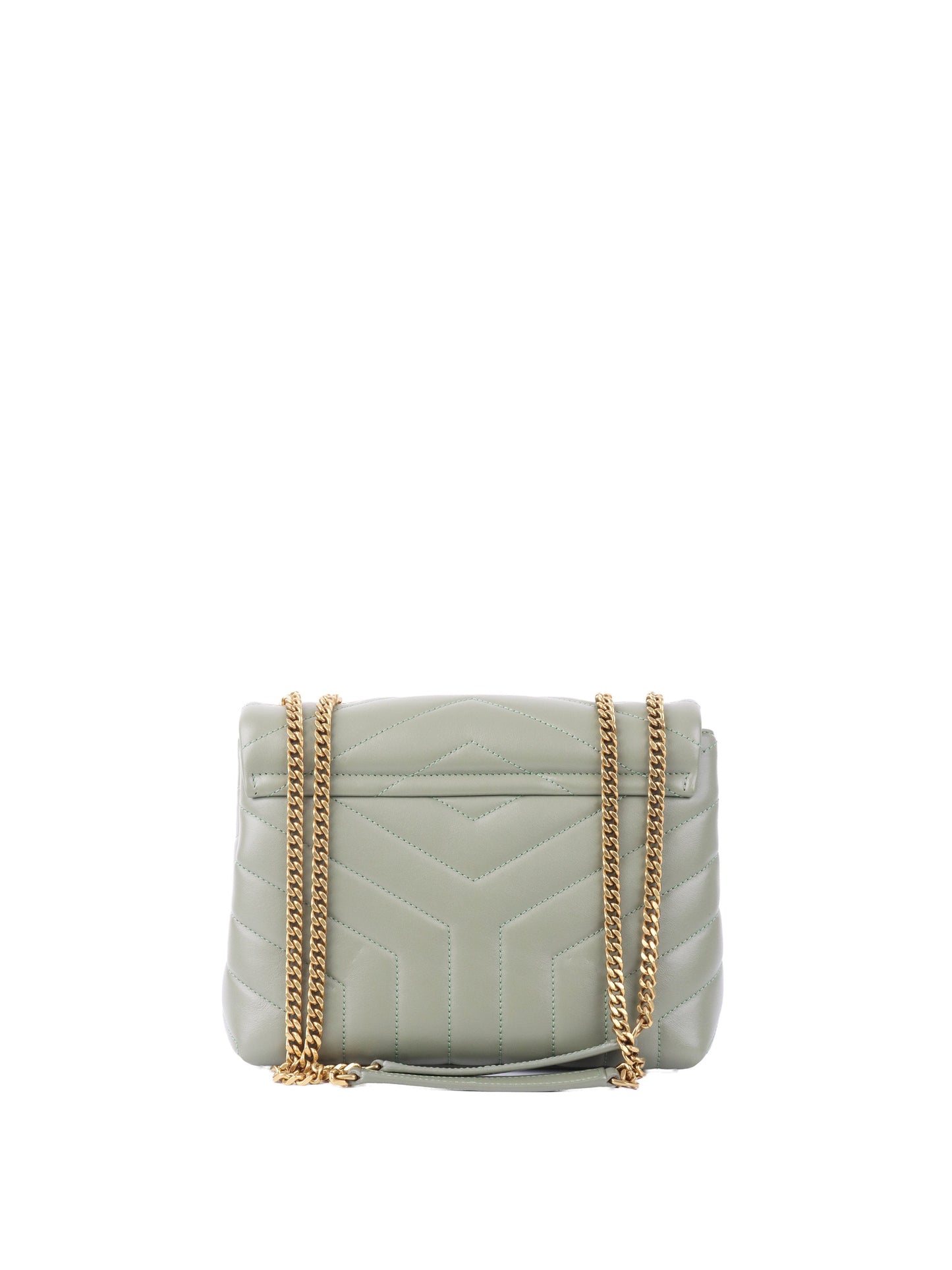Saint Laurent Light Sage Small Loulou Bag.