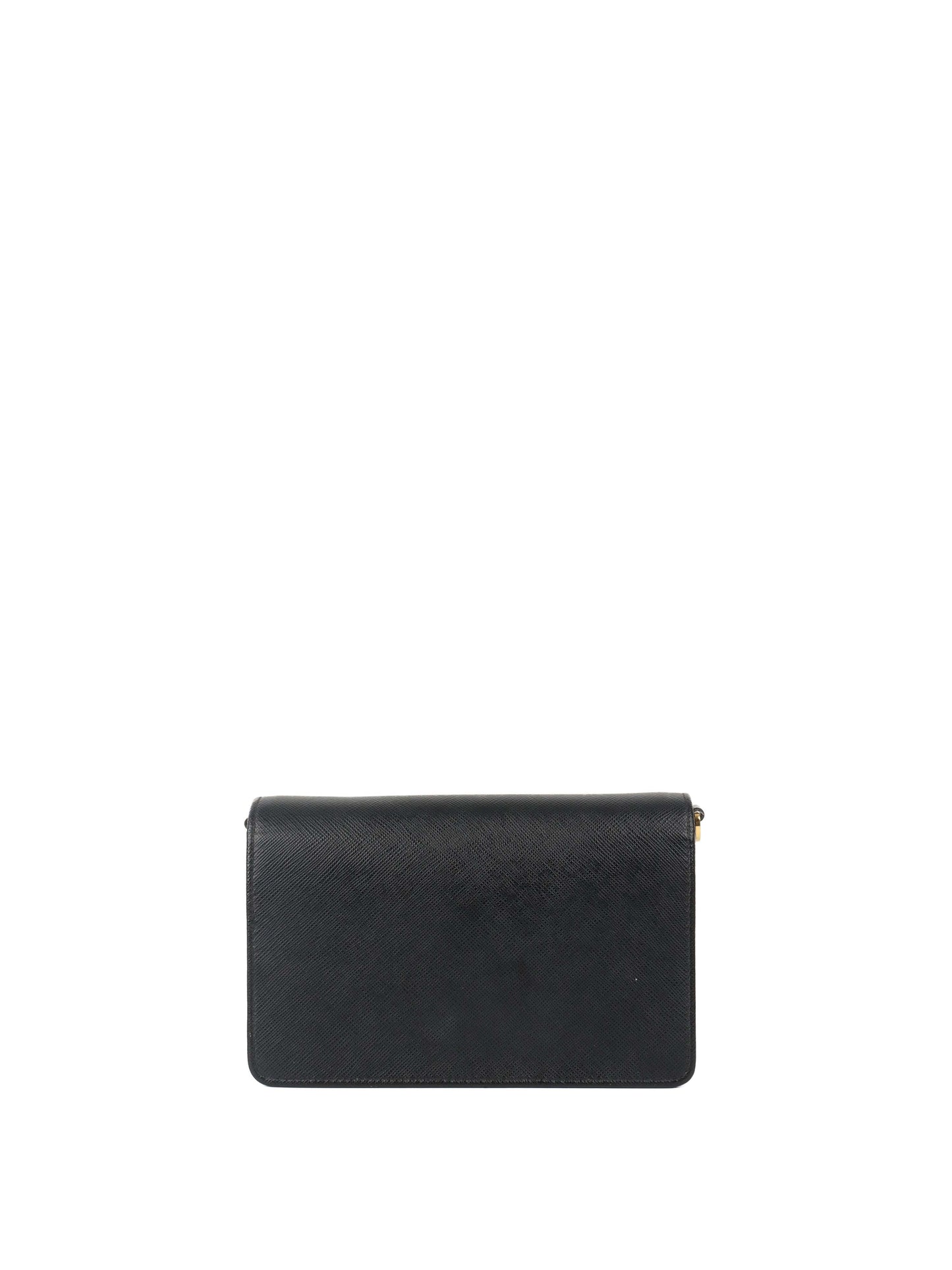 Prada Black Mini Saffiano Leather Bag.