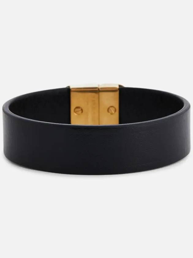 Luxury Balenciaga Trending 2026 BB Slim Cuff Bracelet Black