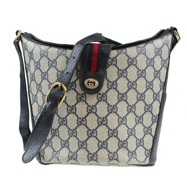 Gucci Leather Canvas Tote