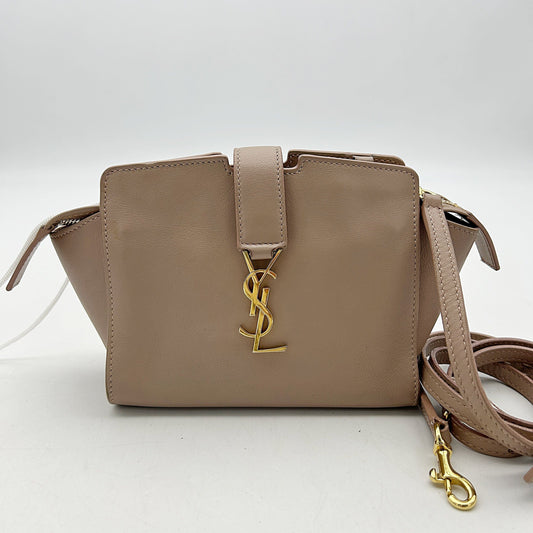 SAINT LAURENT Calfskin Monogram Toy Cabas Poudre LA14801