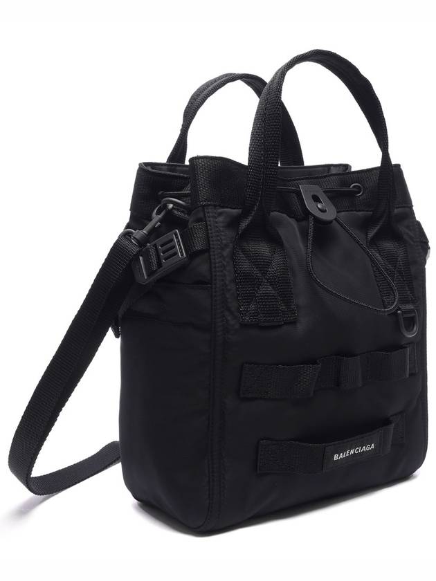 Luxury Balenciaga Trending 2026 Army Logo Small Tote Bag Black