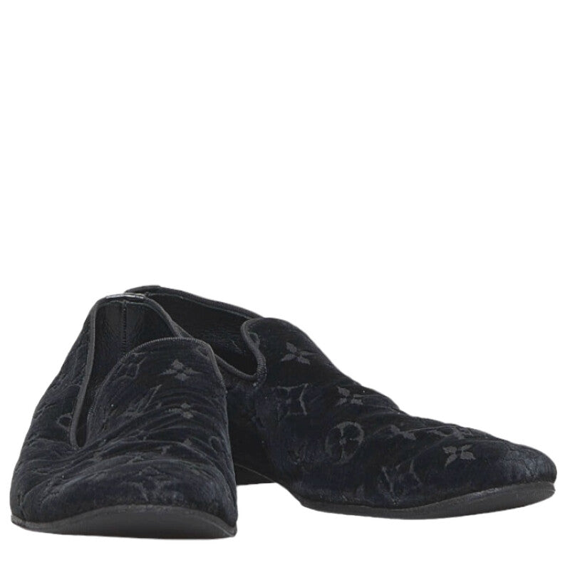 Louis Vuitton Loafer Slipper in Monogram Size: 40 Men’s ST1014 Black