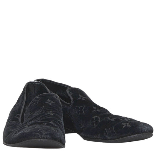 Louis Vuitton Loafer Slipper in Monogram Size: 40 Men’s ST1014 Black