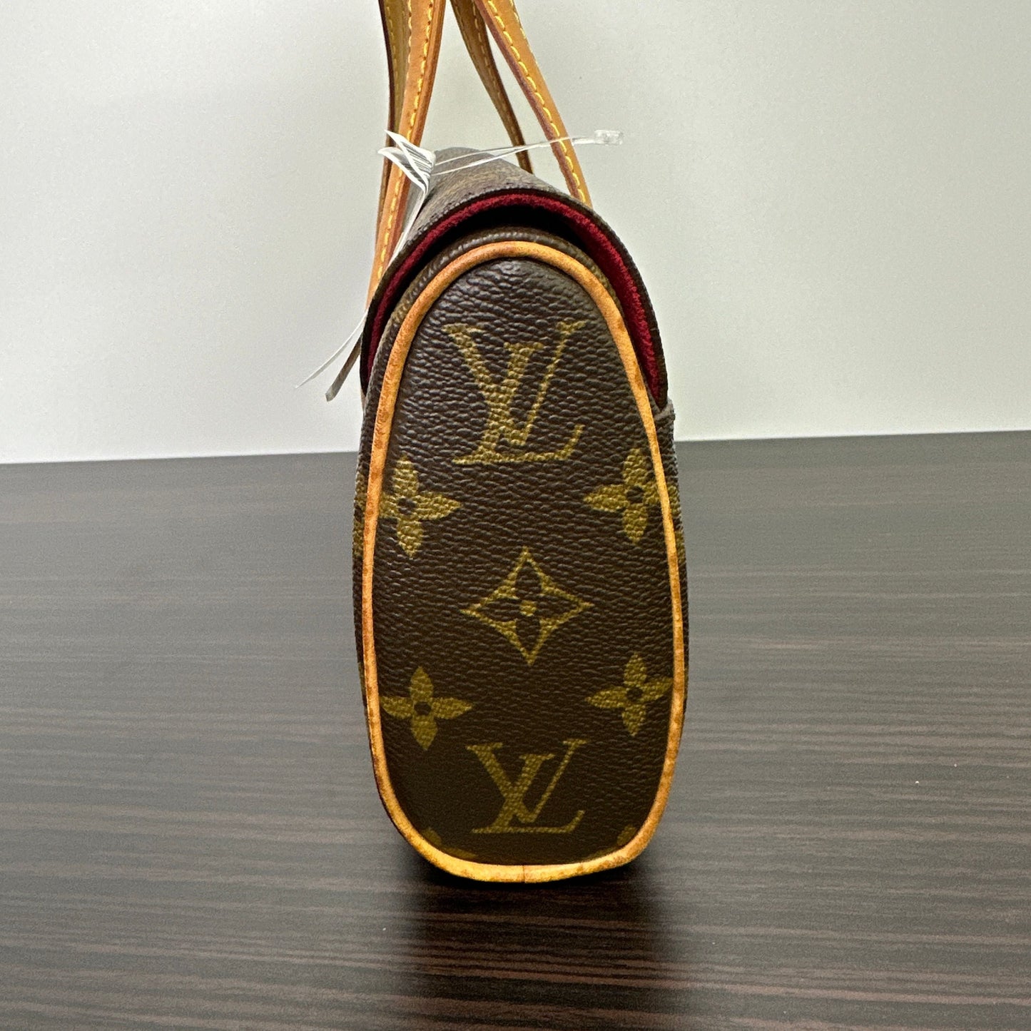 Sonatine leather handbag Louis Vuitton Brown in Leather LB121265