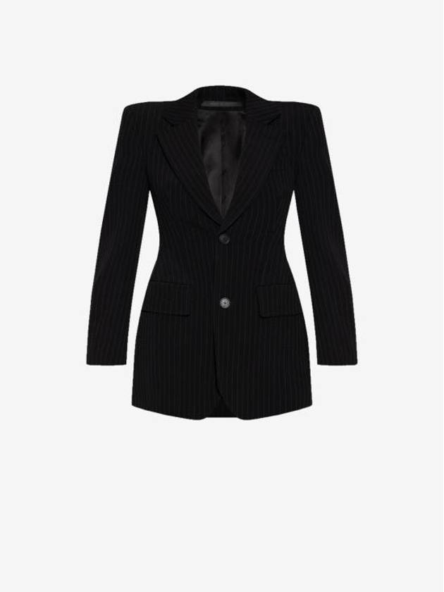 Luxury Balenciaga Trending 2026 Women's Hourglass Blazer Jacket Black