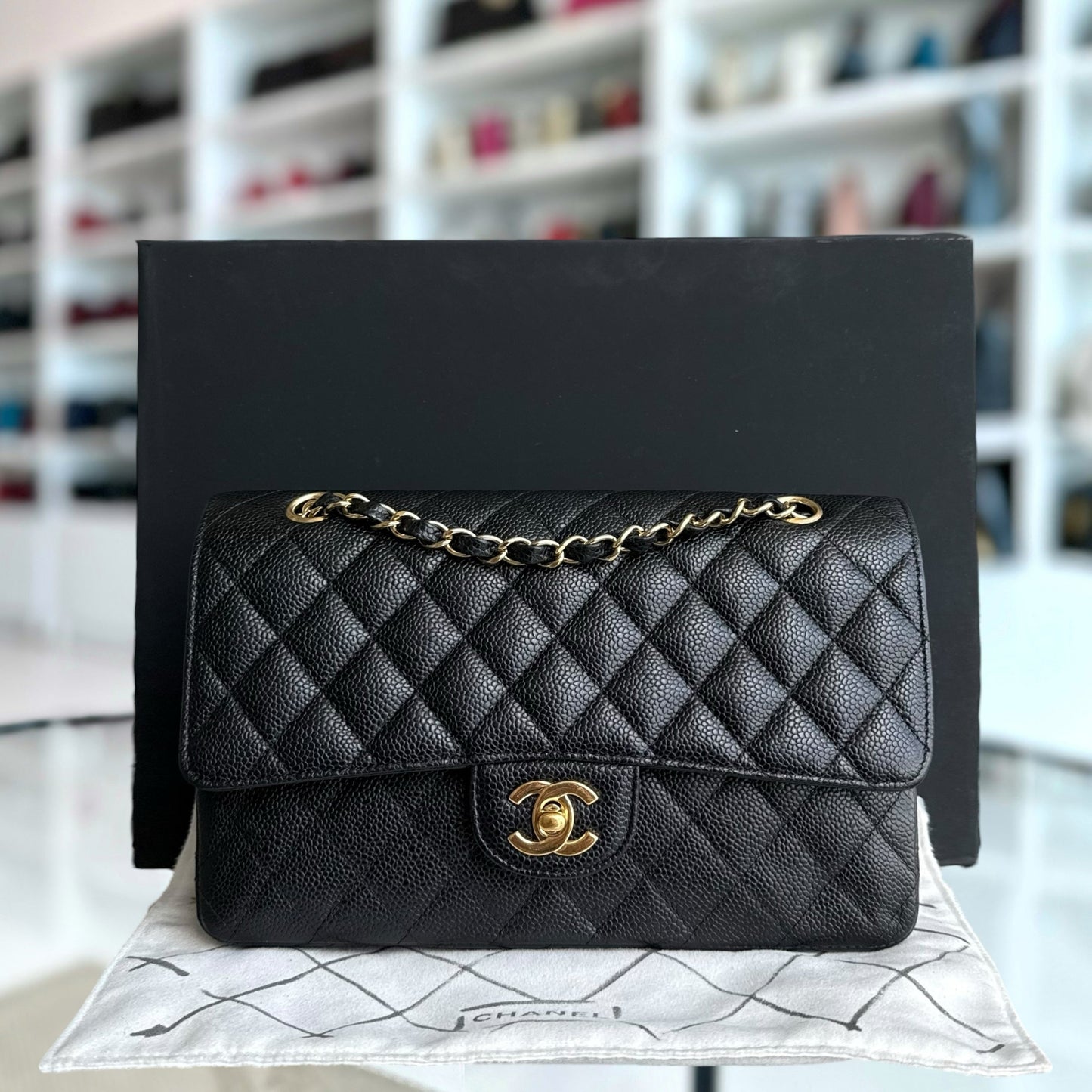 Chanel Classic Flap Medium Shoulder Bag - EworeBags
