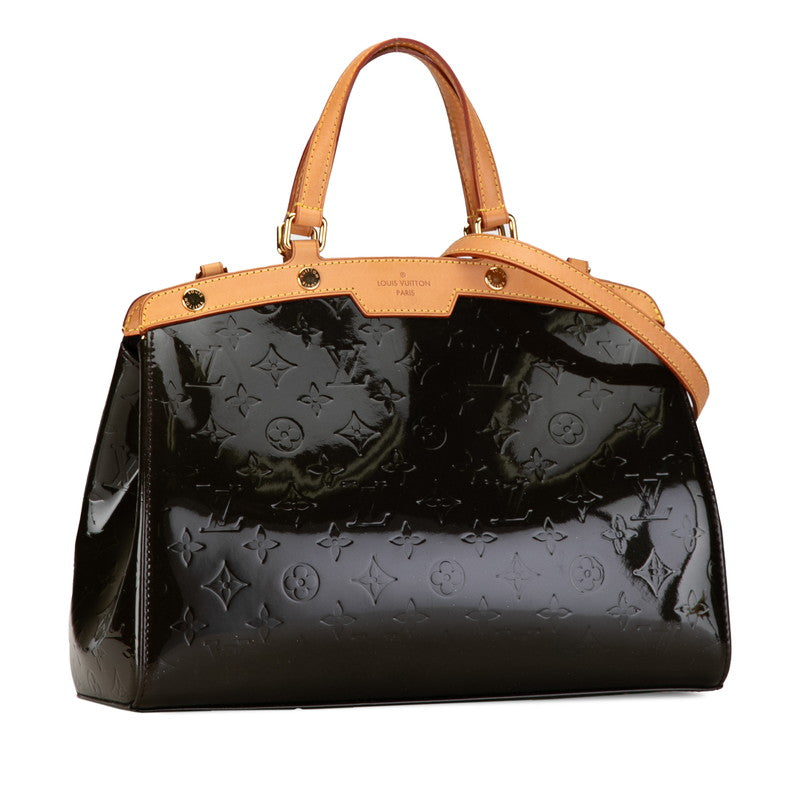 Louis Vuitton Monogram Vernis Blair MM Handbag Shoulder Bag 2WAY M91619 Amarant Pearl Patent Leather Louis Vuitton